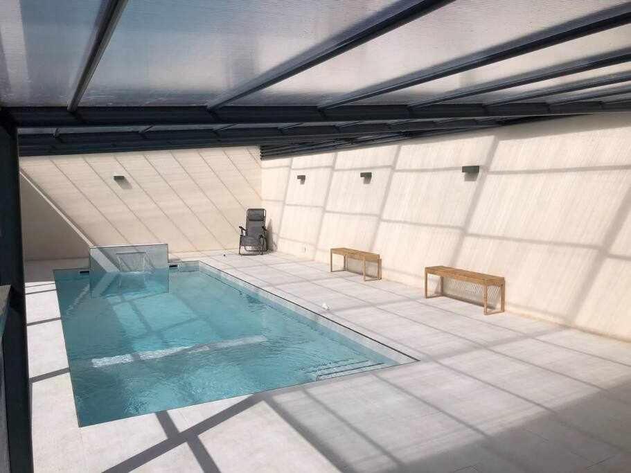 Alojamiento El Pez Casa Con Piscina Climatizada Villafranca de los Caballeros Exterior foto