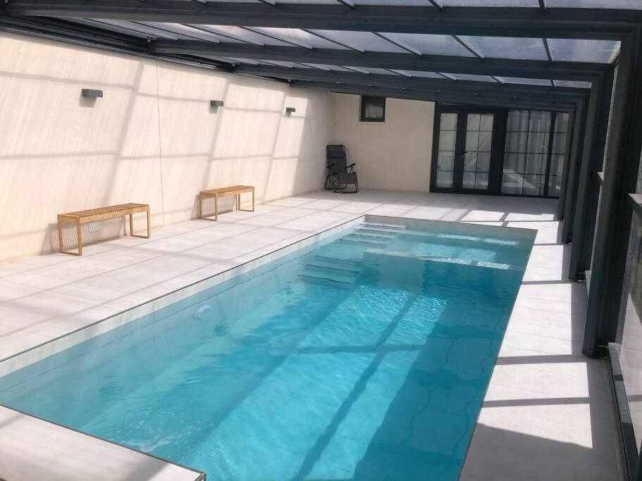Alojamiento El Pez Casa Con Piscina Climatizada Villafranca de los Caballeros Exterior foto